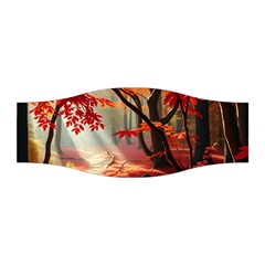 Forest Path Red Nature Stretchable Headband