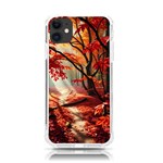 Forest Path Red Nature iPhone 11 TPU UV Print Case Front