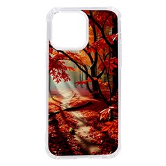 Forest Path Red Nature Iphone 14 Pro Max Tpu Uv Print Case