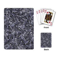 Geologic Marine Life Motif Black And White Print Playing Cards Single Design (rectangle) by dflcprintsclothing