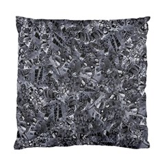 Geologic Marine Life Motif Black And White Print Standard Cushion Case (two Sides)