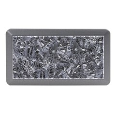 Geologic Marine Life Motif Black And White Print Memory Card Reader (mini)