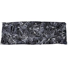 Geologic Marine Life Motif Black And White Print Body Pillow Case (dakimakura) by dflcprintsclothing