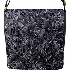 Geologic Marine Life Motif Black And White Print Flap Closure Messenger Bag (s) by dflcprintsclothing