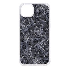 Geologic Marine Life Motif Black And White Print Iphone 14 Plus Tpu Uv Print Case by dflcprintsclothing