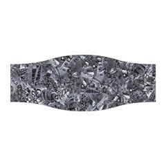 Geologic Marine Life Motif Black And White Print Stretchable Headband by dflcprintsclothing