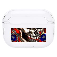 Confederate Flag Usa America United States Csa Civil War Rebel Dixie Military Poster Skull Hard Pc Airpods Pro Case by Ket1n9