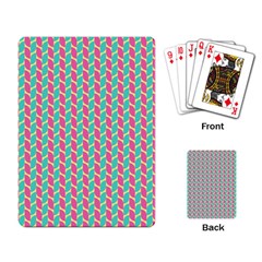 Yellow Blue Pattern Playing Cards Single Design (rectangle)