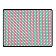 Yellow Blue Pattern Two Sides Fleece Blanket (small) by ytdream