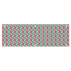 Yellow Blue Pattern Banner And Sign 6  X 2  by ytdream