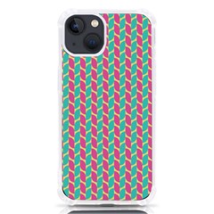 Yellow Blue Pattern Iphone 13 Tpu Uv Print Case by ytdream