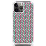 Yellow Blue Pattern iPhone 13 Pro Max TPU UV Print Case Front