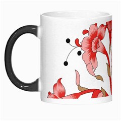 A Design Of A Red Flower On A White Background Morph Mug by catchydesignhill