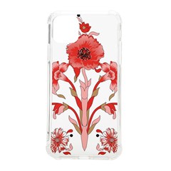 A Design Of A Red Flower On A White Background Iphone 11 Pro Max 6 5 Inch Tpu Uv Print Case by catchydesignhill