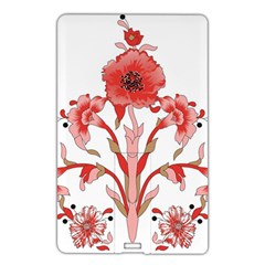 A Design Of A Red Flower On A White Background Name Card Style Usb Flash Drive