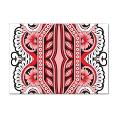 A Design Of A Red And White Pattern Sticker A4 (10 Pack) by catchydesignhill