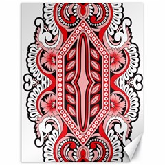 A Design Of A Red And White Pattern Canvas 18  X 24  by catchydesignhill