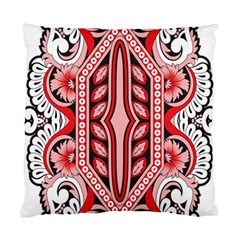 A Design Of A Red And White Pattern Standard Cushion Case (one Side) by catchydesignhill