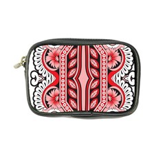 A Design Of A Red And White Pattern Coin Purse by catchydesignhill