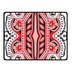 A Design Of A Red And White Pattern Two Sides Fleece Blanket (small) by catchydesignhill