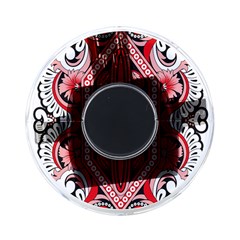 A Design Of A Red And White Pattern On-the-go Memory Card Reader by catchydesignhill