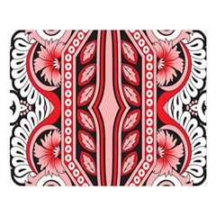 A Design Of A Red And White Pattern Premium Plush Fleece Blanket (large) by catchydesignhill