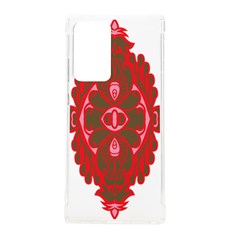 A Red And Brown Design On A White Background Samsung Galaxy Note 20 Ultra Tpu Uv Case by catchydesignhill