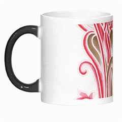 A Drawing Of A Bird With Flowers On It Morph Mug by catchydesignhill