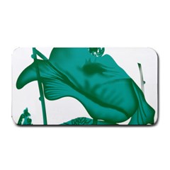 A Painting Of A Flower And A Fish On A Black Background Medium Bar Mat by catchydesignhill