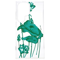 A Painting Of A Flower And A Fish On A Black Background Samsung Galaxy S24 Plus 6 7 Inch Tpu Uv Case by catchydesignhill