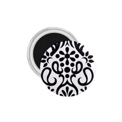 A Black And White Image Of An Ornate Design 1 75  Magnets by catchydesignhill