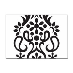 A Black And White Image Of An Ornate Design Sticker A4 (10 Pack) by catchydesignhill