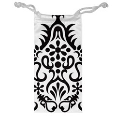 A Black And White Image Of An Ornate Design Jewelry Bag by catchydesignhill