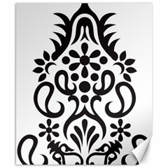 A Black And White Image Of An Ornate Design Canvas 8  X 10  by catchydesignhill