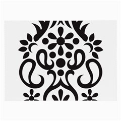 A Black And White Image Of An Ornate Design Large Glasses Cloth (2 Sides) by catchydesignhill