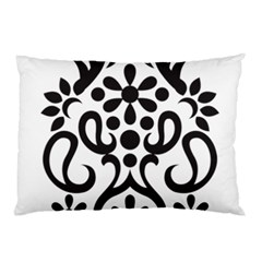 A Black And White Image Of An Ornate Design Pillow Case by catchydesignhill