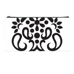 A Black And White Image Of An Ornate Design Pencil Case by catchydesignhill