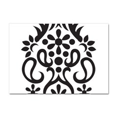 A Black And White Image Of An Ornate Design Crystal Sticker (a4) by catchydesignhill