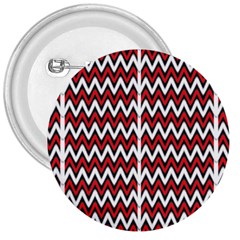 A Red And Black Zigzag Pattern On A White Background 3  Buttons by catchydesignhill