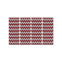 A Red And Black Zigzag Pattern On A White Background Sticker Rectangular (10 Pack) by catchydesignhill