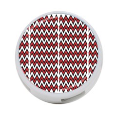 A Red And Black Zigzag Pattern On A White Background 4-port Usb Hub (two Sides) by catchydesignhill