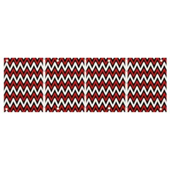 A Red And Black Zigzag Pattern On A White Background Banner And Sign 9  X 3  by catchydesignhill