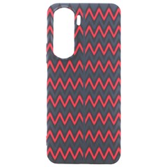 A Red And Black Zigzag Pattern On A White Background Samsung Galaxy S24 Plus 6 7 Inch Black Tpu Uv Case by catchydesignhill