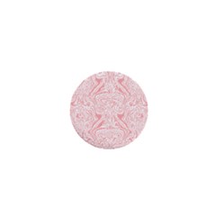 A Pink And White Abstract Design On A White Background 1  Mini Magnets by catchydesignhill