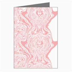 A Pink And White Abstract Design On A White Background Greeting Card by catchydesignhill