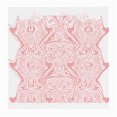 A Pink And White Abstract Design On A White Background Medium Glasses Cloth (2 Sides) by catchydesignhill