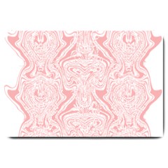 A Pink And White Abstract Design On A White Background Large Doormat by catchydesignhill