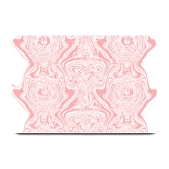 A Pink And White Abstract Design On A White Background Plate Mats by catchydesignhill