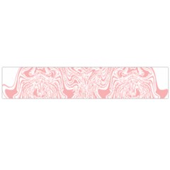 A Pink And White Abstract Design On A White Background Large Premium Plush Fleece Scarf  by catchydesignhill