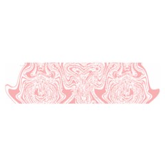 A Pink And White Abstract Design On A White Background Oblong Satin Scarf (16  X 60 ) by catchydesignhill